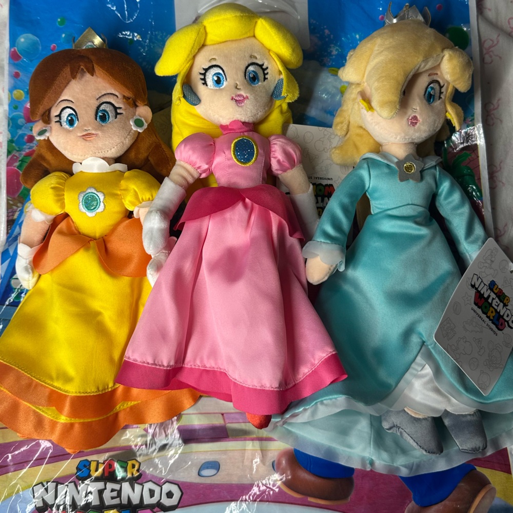 Princess Peach - Princess Daisy - Rosalina Universal Studios Plush